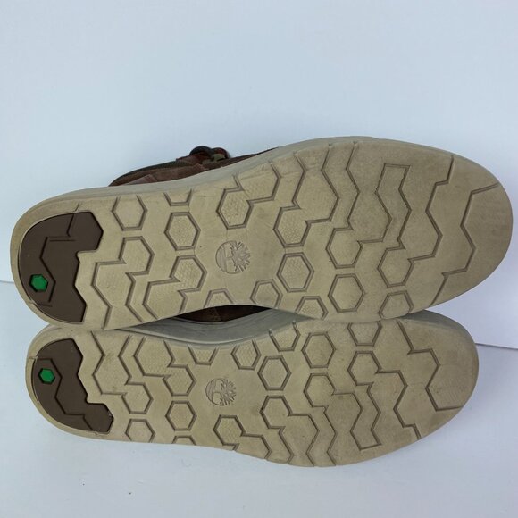 Timberland Seneca Bay Sneaker Boots Men's 10 Brown Leather Mid Top Sneakers - Picture 14 of 16